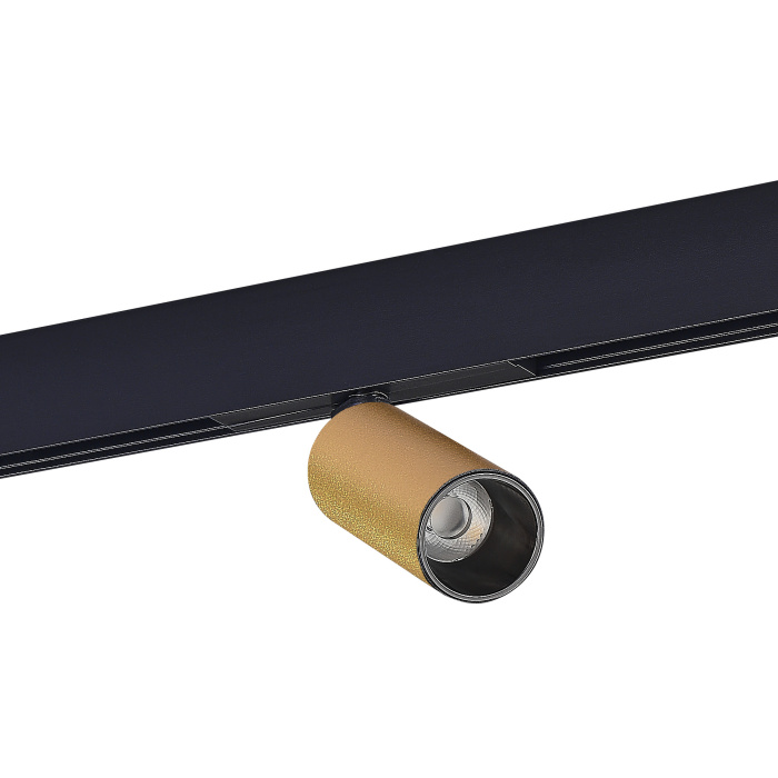 Магнитный трековый светильник Золотистый LED 1*12W 3000K 500Lm Ra>90 IP20 D50xH173 48VV ST807.236.12
