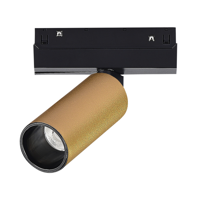Магнитный трековый светильник Золотистый LED 1*12W 3000K 500Lm Ra>90 IP20 D50xH173 48VV ST807.236.12