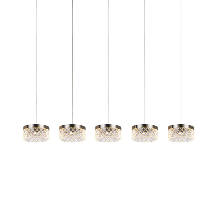 Подвесной светильник Delight Collection Diamond cut MD21020075-5B satin nickel