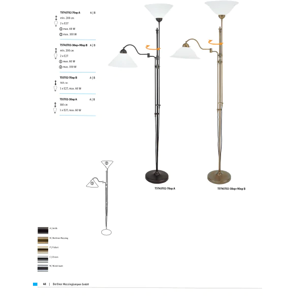 Торшер Berliner Messinglampen T5T4ST02-70opA