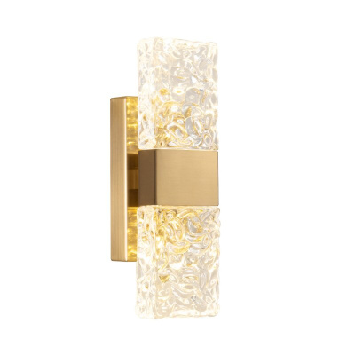 Настенный светильник Delight Collection Wall lamp 88068W gold/clear
