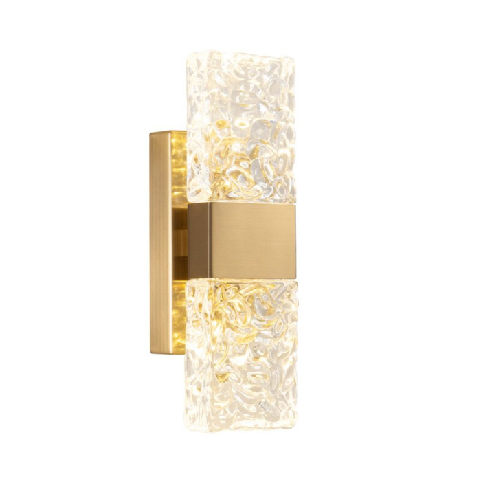Настенный светильник Delight Collection Wall lamp 88068W gold/clear