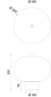 Настольная лампа Leds C4 ILARGI