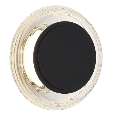 Светильник настенный ST-Luce черный/прозрачный LED 1*7W 3000K SL6239.401.03