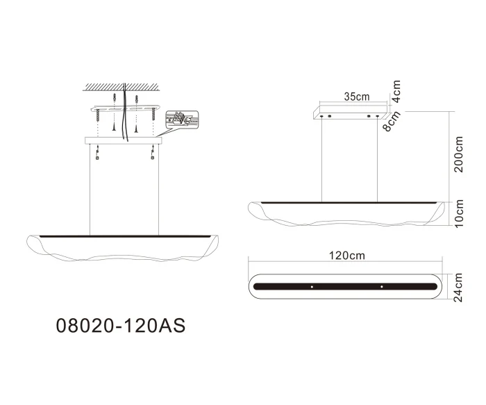 Подвесная люстра Kink Light Майра 08020-120AS,20