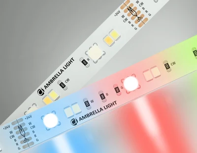 Светодиодная лента RGB с регулировкой температуры света GS4501 5050+2835 90Led / 13W m/ 24V IP20 RGB Ambrella light GS4501