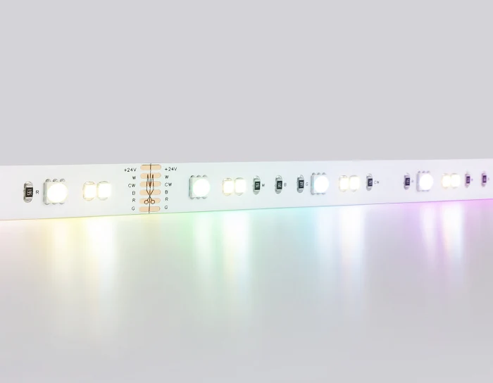 Светодиодная лента RGB с регулировкой температуры света GS4501 5050+2835 90Led / 13W m/ 24V IP20 RGB Ambrella light GS4501