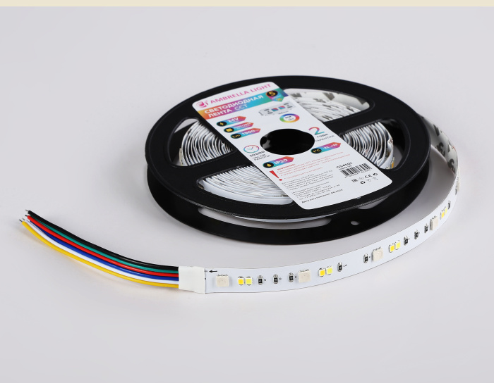 Светодиодная лента RGB с регулировкой температуры света GS4501 5050+2835 90Led / 13W m/ 24V IP20 RGB Ambrella light GS4501