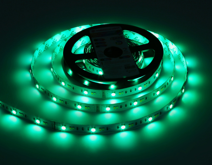 Светодиодная лента RGB с регулировкой температуры света GS4501 5050+2835 90Led / 13W m/ 24V IP20 RGB Ambrella light GS4501