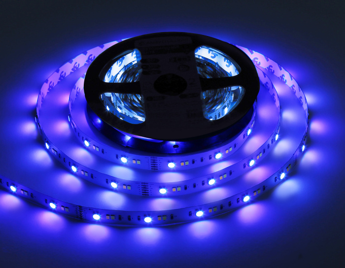 Светодиодная лента RGB с регулировкой температуры света GS4501 5050+2835 90Led / 13W m/ 24V IP20 RGB Ambrella light GS4501