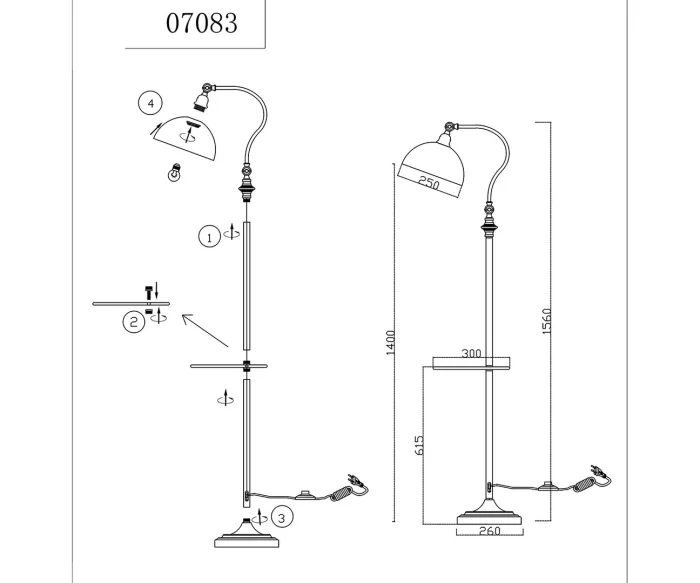 Торшер 07083 Kink Light