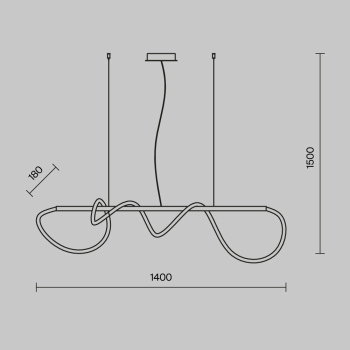 Подвесной светильник Maytoni Tau MOD146PL-L30B3K