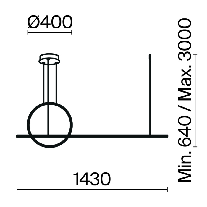 Подвесной светильник Maytoni Halo MOD247PL-L49BSK