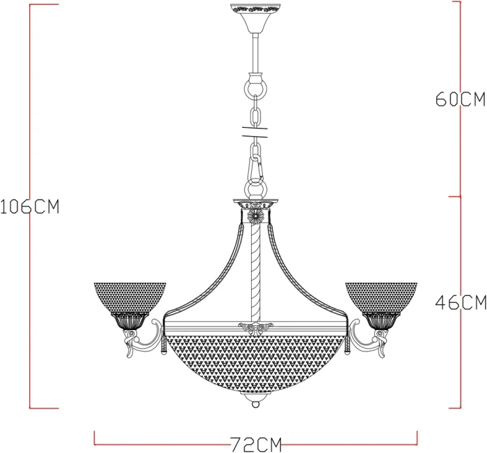 Люстра подвесная Arte Lamp FEDELTA A5861LM-3-5WG