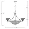 Люстра подвесная Arte Lamp FEDELTA A5861LM-3-5WG