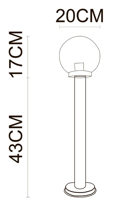 Ландшафтный светильник Arte Lamp GAZEBO A8366PA-1SS