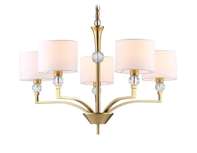 Подвесная люстра с абажурами и хрусталем Ambrella light LH71131