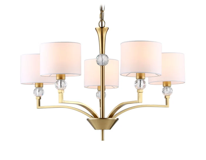 Подвесная люстра с абажурами и хрусталем Ambrella light LH71131