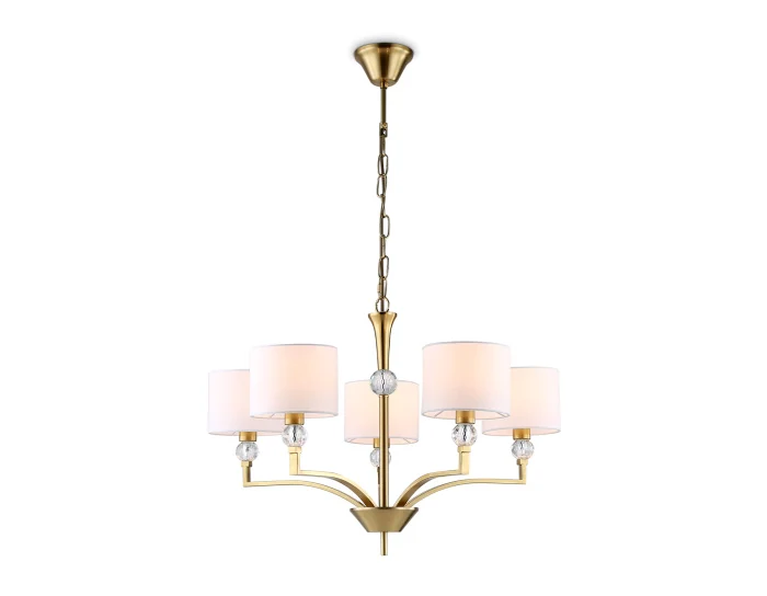 Подвесная люстра с абажурами и хрусталем Ambrella light LH71131