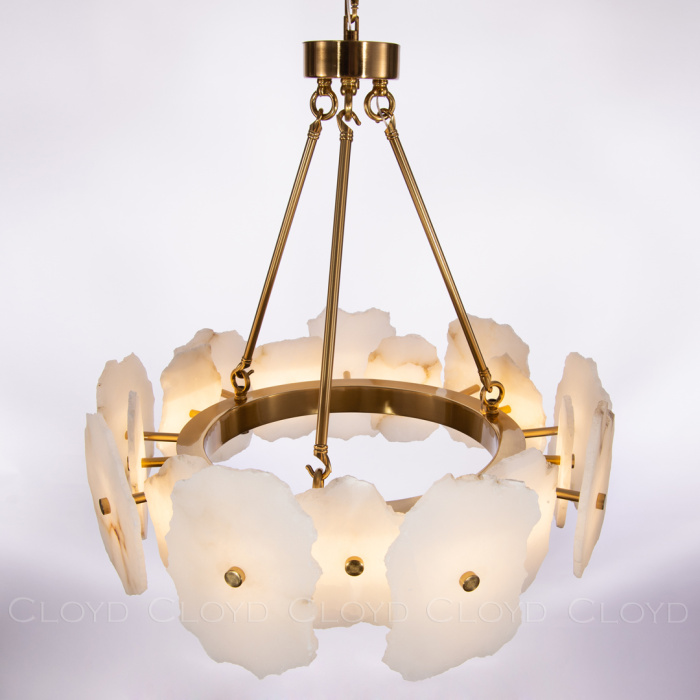 Люстра Cloyd KNOSS C1 / Ø60 см - алебастр - латунь (арт.10919)
