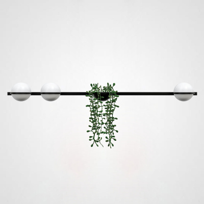 Бра PALMA Wall lamp 3 шара + 1 вазон горизонтальная ImperiumLoft
