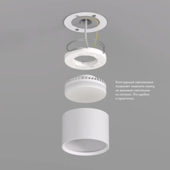 Точечный накладной светильник LUND DK2601-WH