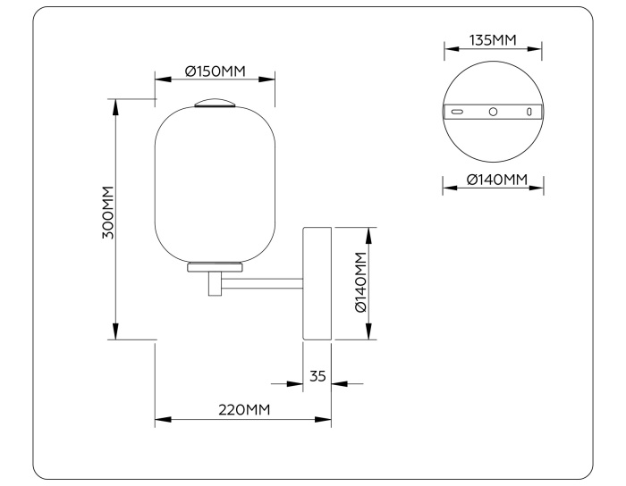 Бра Ambrella Light High Light LH11039