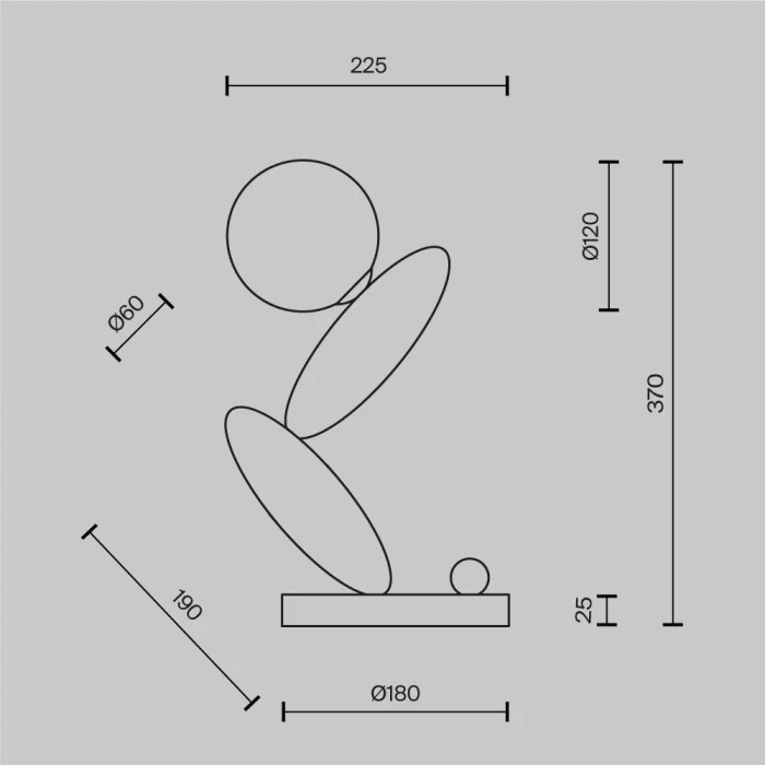 Настольная лампа Maytoni Resonance MOD482TL-L6C3K