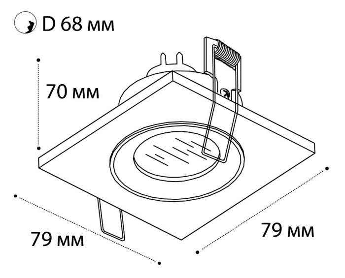 Светильник встраиваемый Italline QSO 225L white