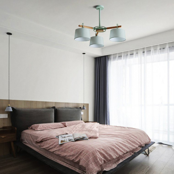 Потолочная люстра на штанге EVEN 6 Olive ImperiumLoft