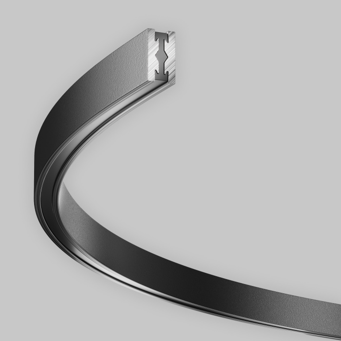 Шинопровод полукруг Maytoni Busbar trunkings Flarity TRX154-SR-D800-B