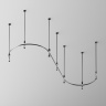 Шинопровод полукруг Maytoni Busbar trunkings Flarity TRX154-SR-D800-B