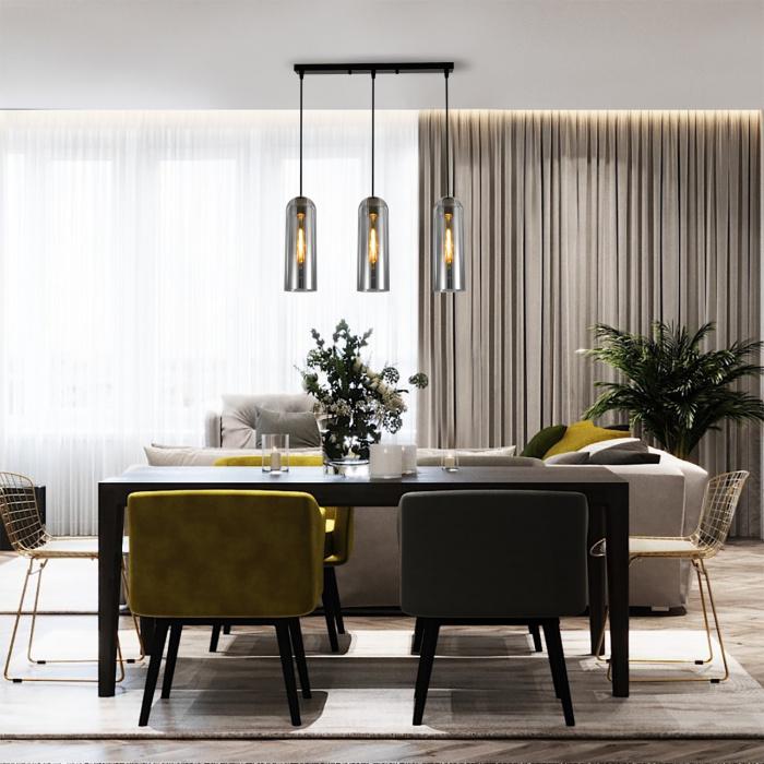 Подвесной светильник DAMASK ESCADA 10195/3S Smoke