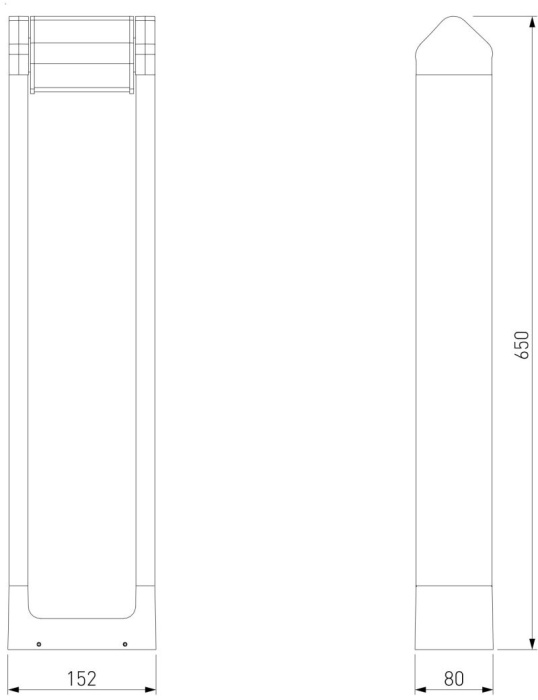 Уличный столб Elektrostandard Dors 4690389219313