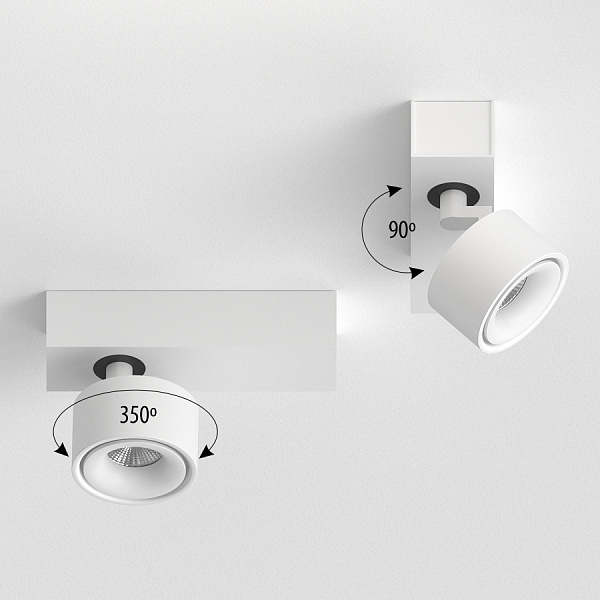 Накладной поворотный светильник Ledron SAGITONY E S75 White