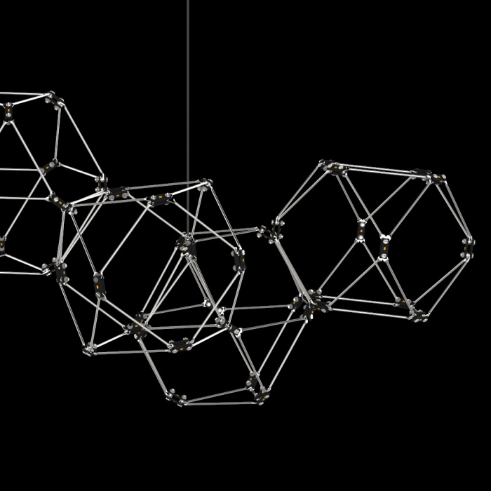 Подвесная люстра Delight Collection Lucciola MD18001068-14A chrome