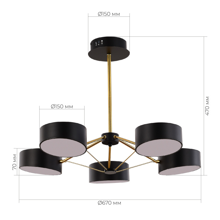 Потолочный светильник evoluce VALLE SLE6005-402-05