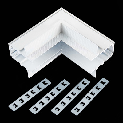 Внутренний угол-соединитель для встраиваемого магнитного шинопровода под ГКЛ 12мм ST-Lu ST007.549.12