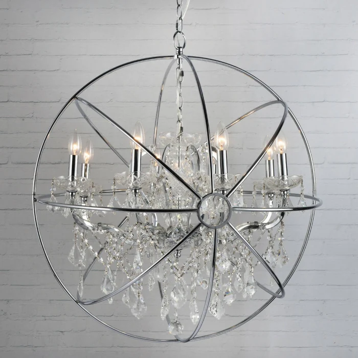 Подвесная люстра Loft it Foucaults orb crystal LOFT1896/8