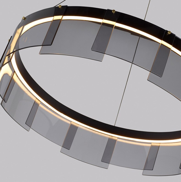 Подвесная люстра Delight Collection Stratos D8825P/M black/smoky