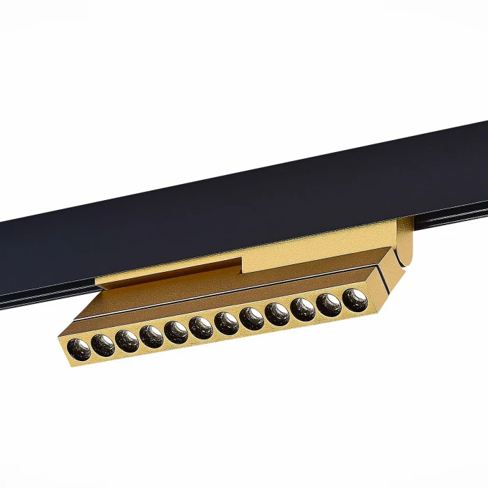 Магнитный трековый светильник Золотистый LED 1*12W 4000K 550Lm Ra>90 36° IP20 L220xW22x ST805.246.12