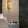 Настенный светильник Delight Collection Glissando 6005W/S gold/clear