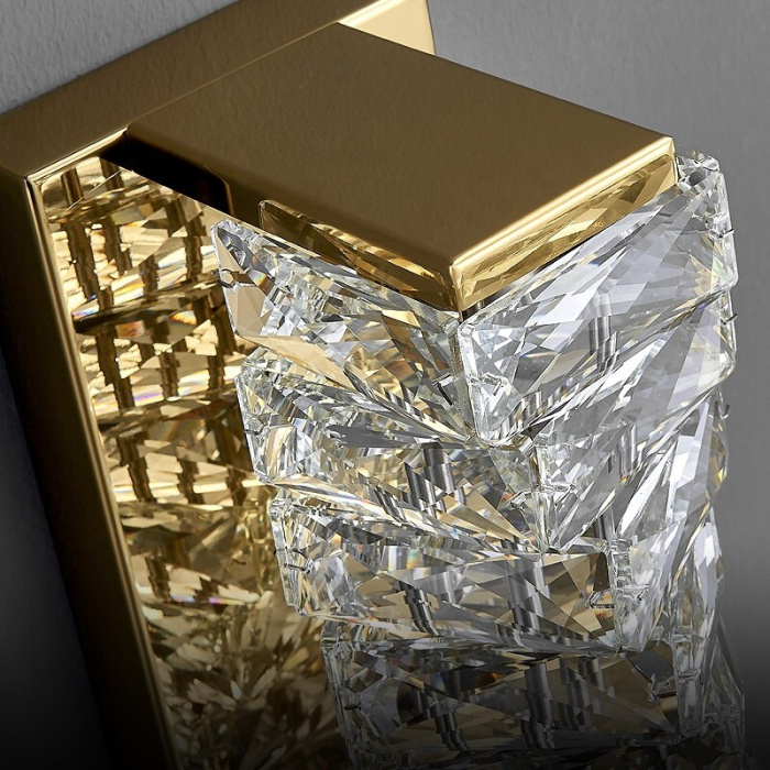 Настенный светильник Delight Collection Glissando 6005W/S gold/clear