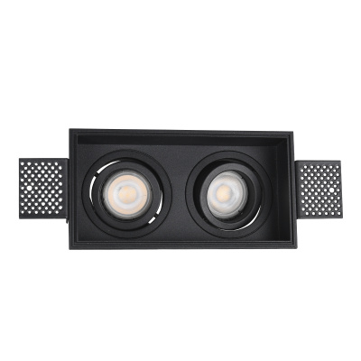Светильник встраиваемый Черный GU10 2*50W IP20 L91,5xW17,2xH5,2 220V Без ламп ST262.418.02