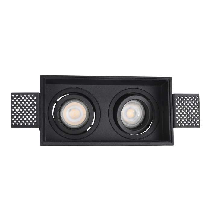 Светильник встраиваемый Черный GU10 2*50W IP20 L91,5xW17,2xH5,2 220V Без ламп ST262.418.02