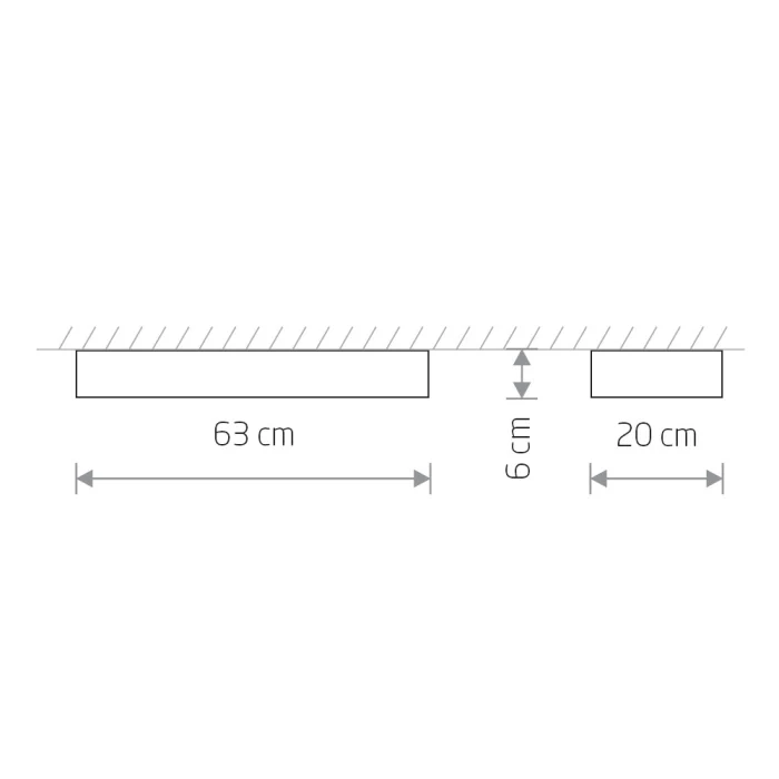 Потолочный cветильник Nowodvorski Soft Ceiling Led 60x20 White 7538