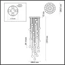 Люстра каскадная Odeon Light Crystal 5008/120L