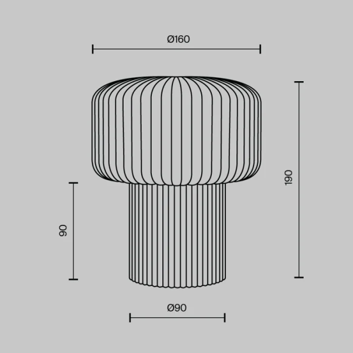 Настольная лампа Maytoni MOD404TL-01GR