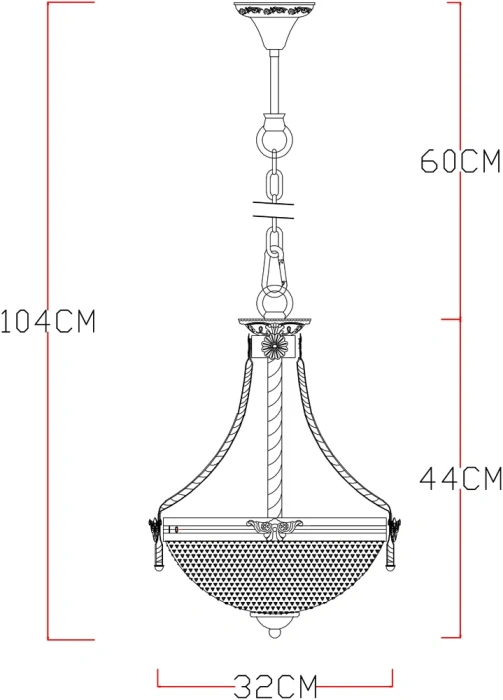 Подвесной светильник Arte Lamp Fedelta A5861SP-3WG