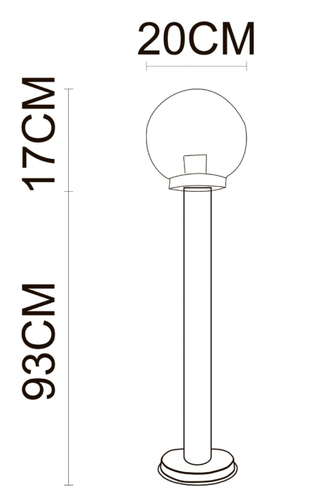 Ландшафтный светильник Arte Lamp GAZEBO A8365PA-1SS